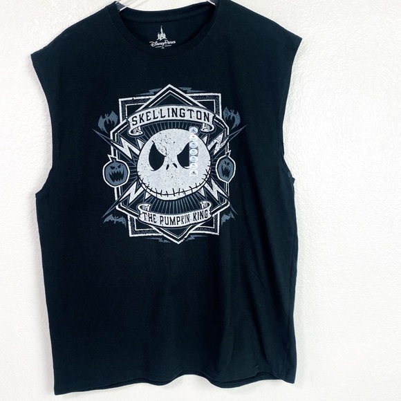 Disney Parks Jack Skellington Sleeveless Muscle Tank Top Size XL - Picture 1 of 5